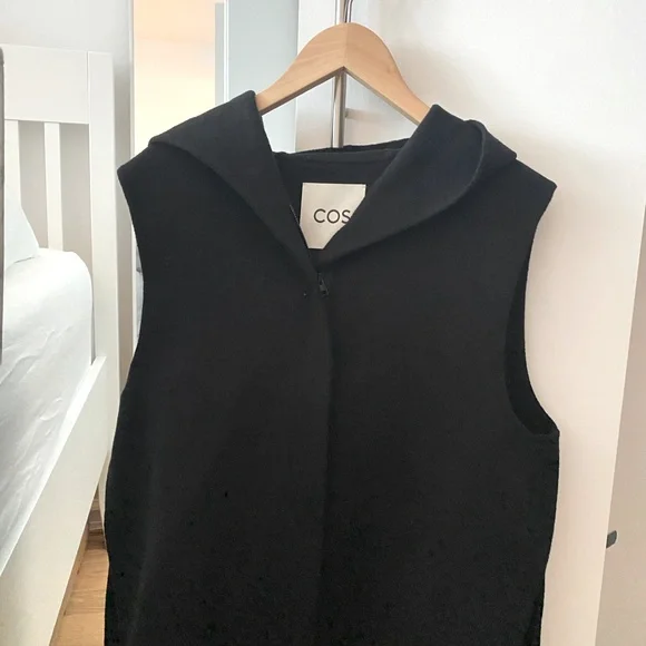 COS wool blend hooded vest